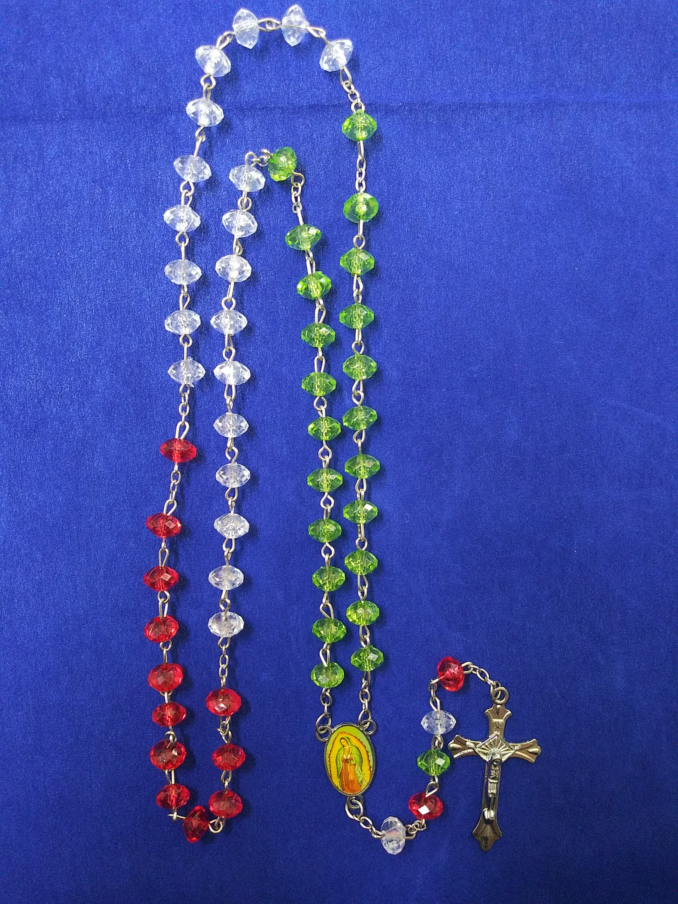Tri-Color OUr Lady Of Guadalupe Rosary