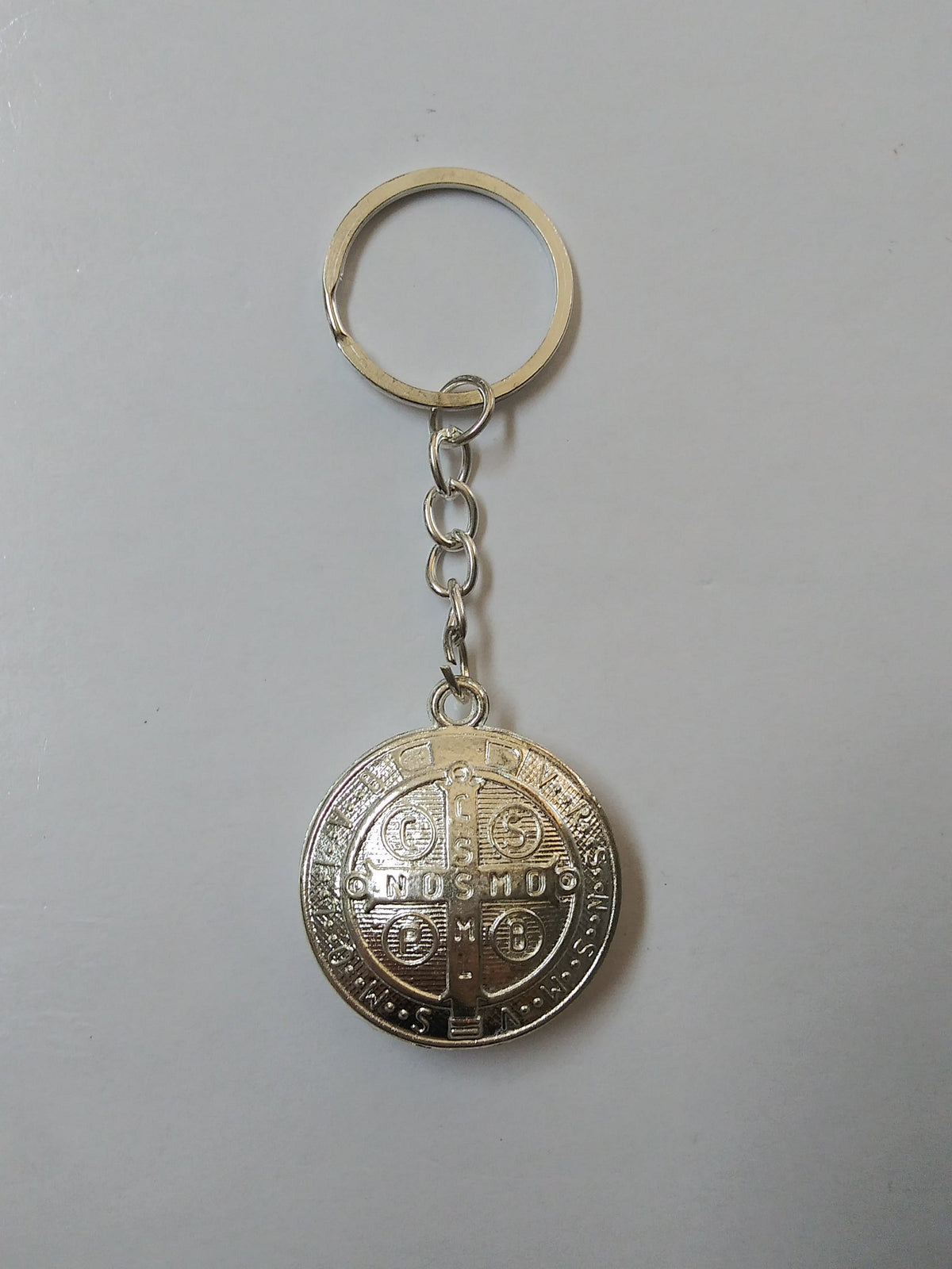 St. Benedict Key Chain Silver