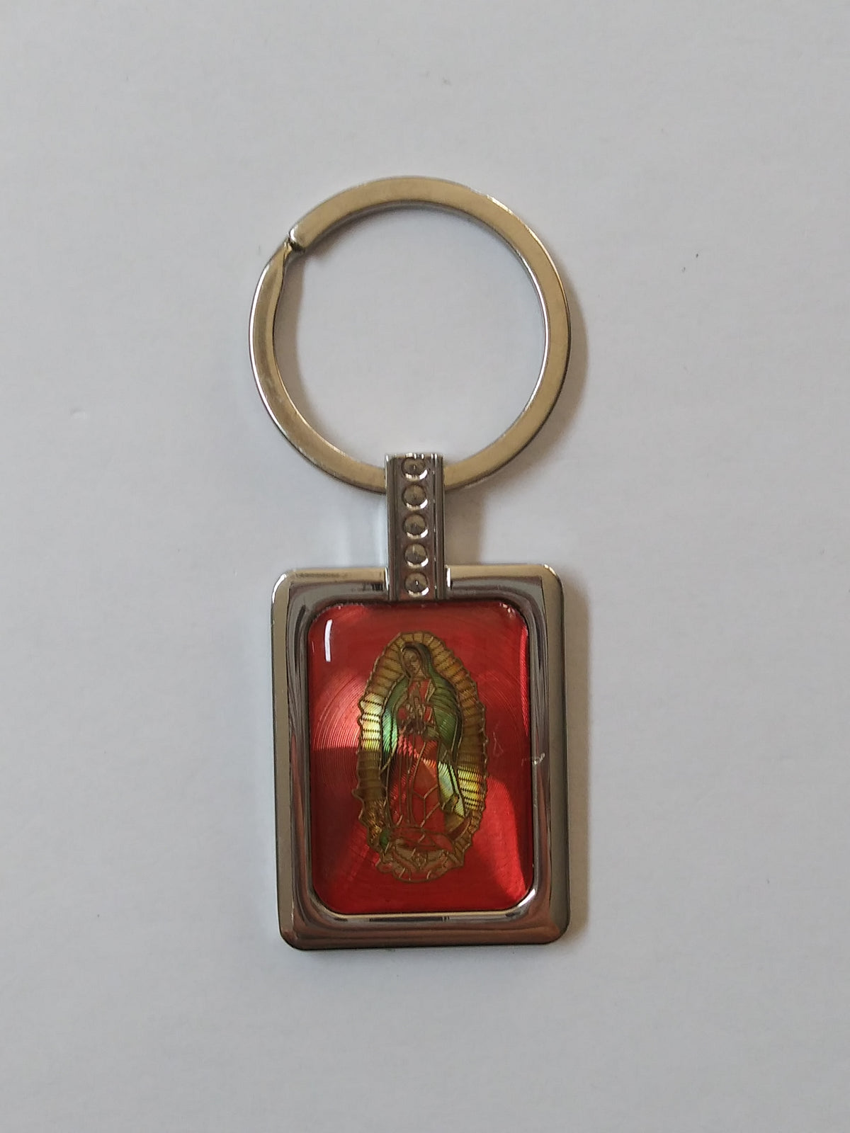 Virgen De Guadalupe Square Key Chain