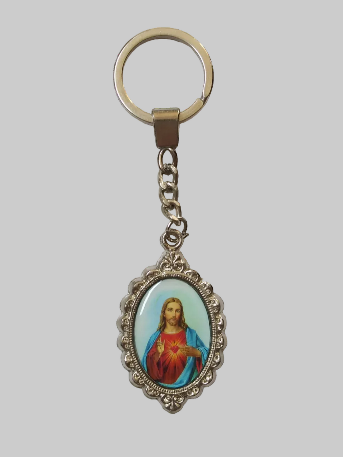 Sacred Heart / Miraculous Mary Key Chain