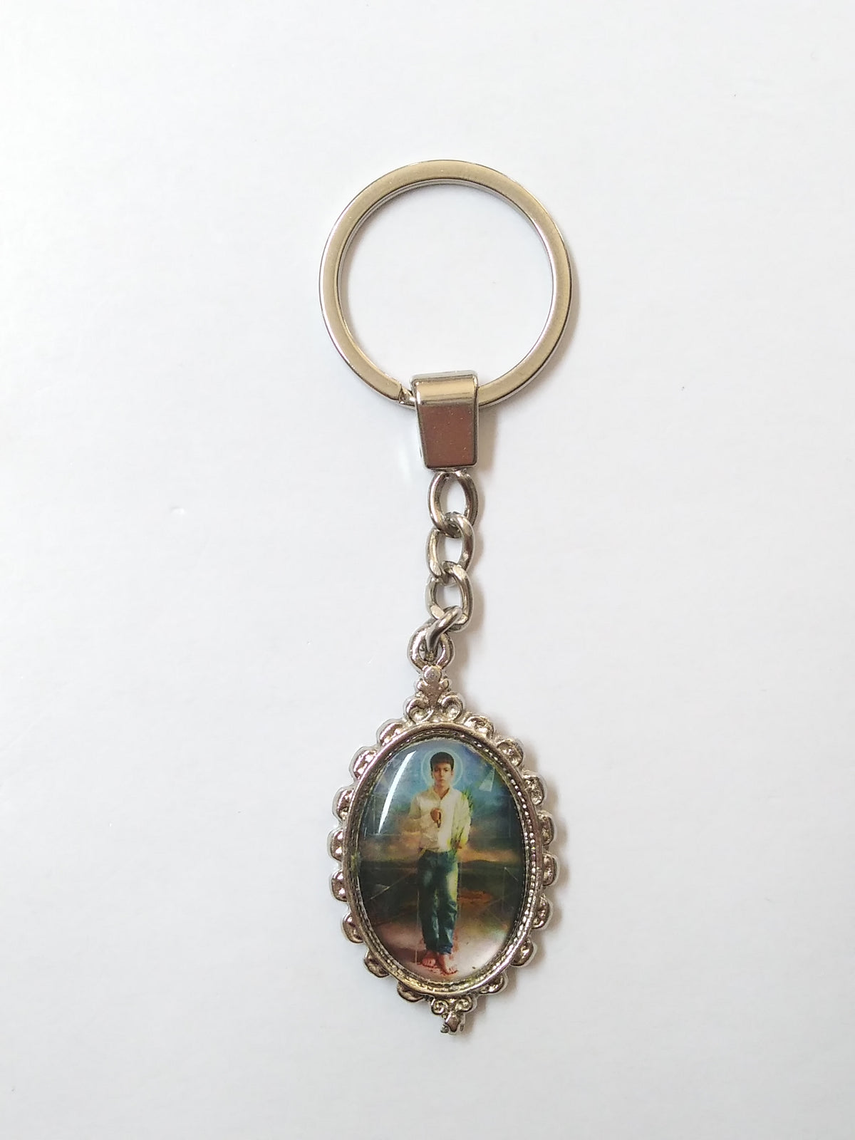 Carlo Acutis Y San Jose Sanchez Llavero Con Estampa De Oración