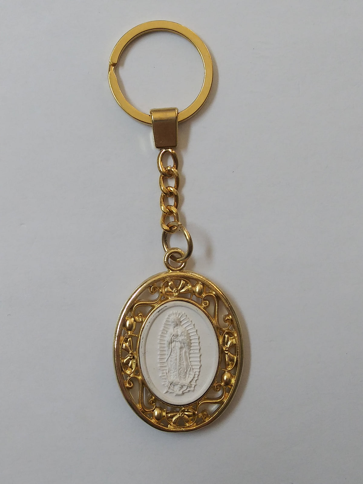 Our Lady Of Guadalupe Gold Key Chain