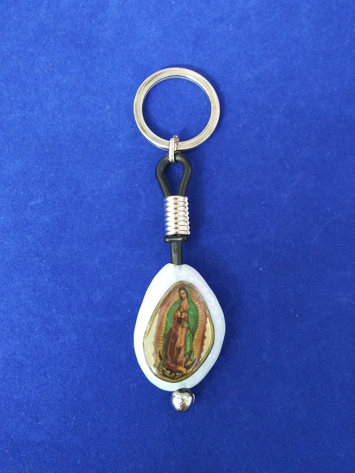 Our Lady Of Guadalupe Marble Keychain