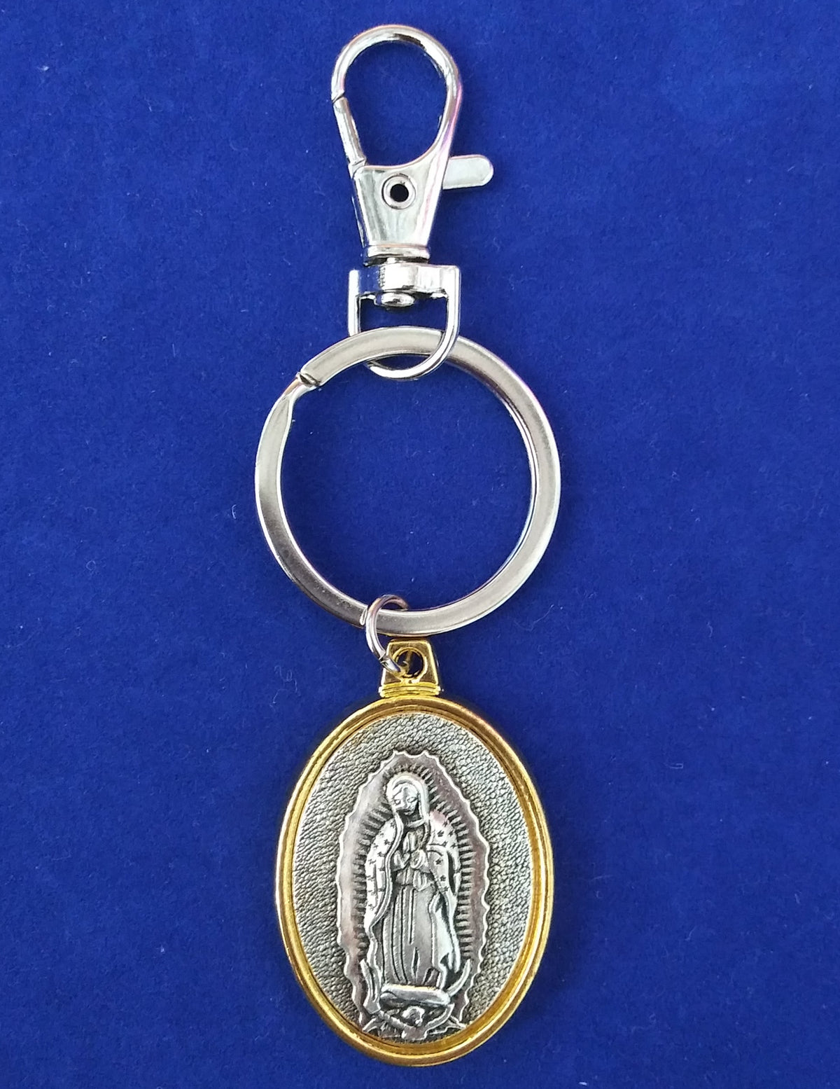 Two Tone Our Lady Of Guadalupe Key Chain