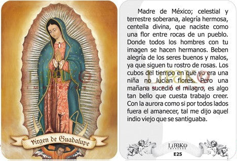 Virgen De Guadalupe Estampa Chica
