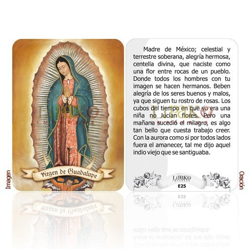 Virgen De Guadalupe Estampa Chica