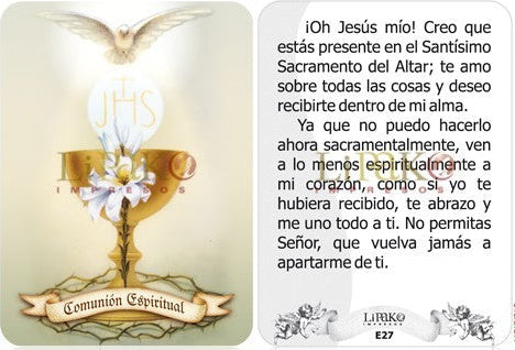 Communion Espiritual Estampa Chica