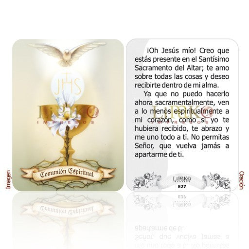 Communion Espiritual Estampa Chica