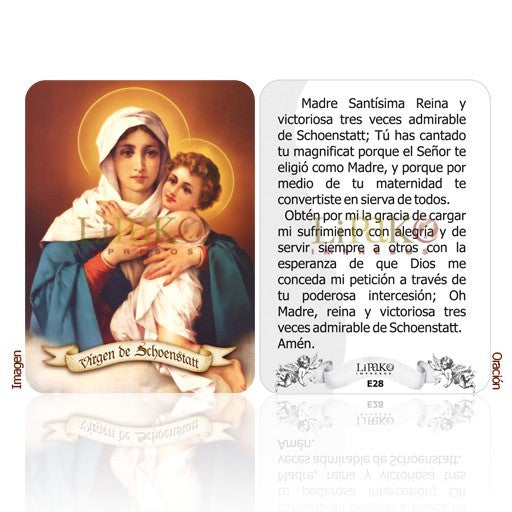 Virgen De Schoenstatt Estampa Chica