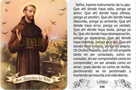 San Francisco de Asís Estampa Chica