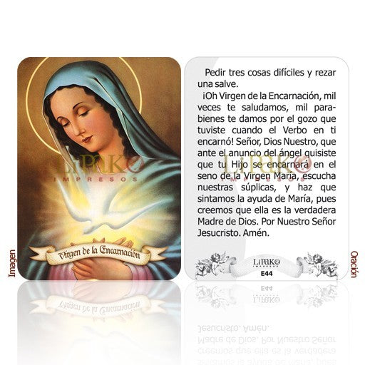 Virgen De La Encarnacion Estampa Chica