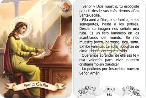 Santa Cecilia Estampa Chica