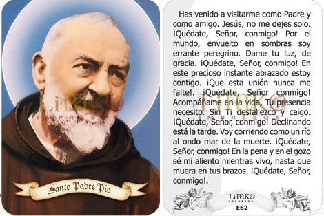 Santo Padre Pío Estampa Chica