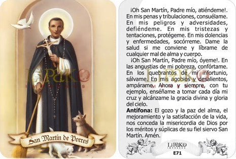 San Martín de Porres Estampa Chica