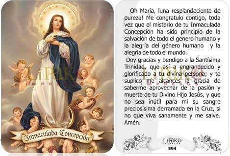 Inmaculada Concepcion Estampa Chica