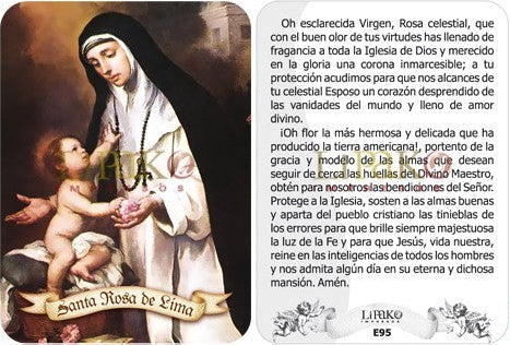Santa Rosa De Lima Estampa Chica