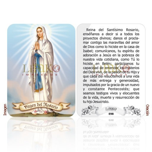 Virgen Del Rosario Estampa Chica