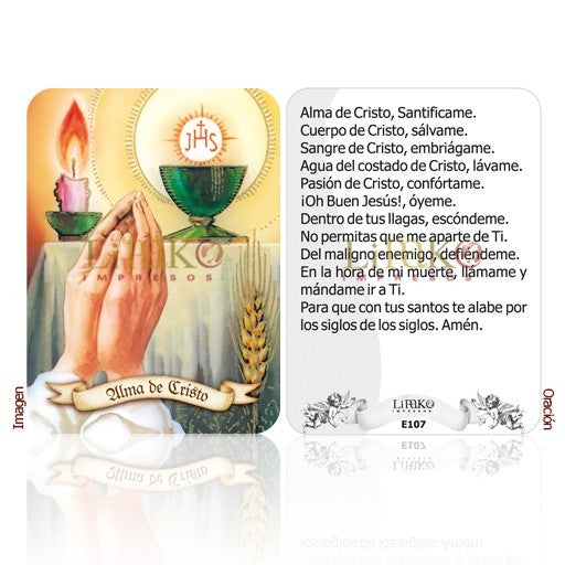 Alma De Cristo Estampa Chica