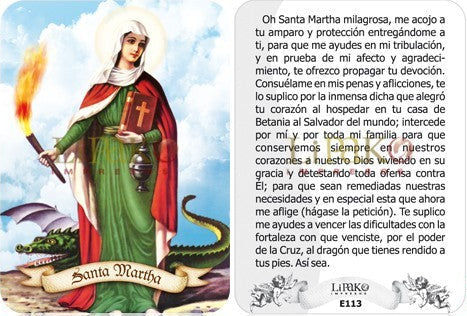 Santa Martha Estampa Chica