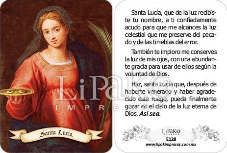 Santa Lucia Estampa Chica