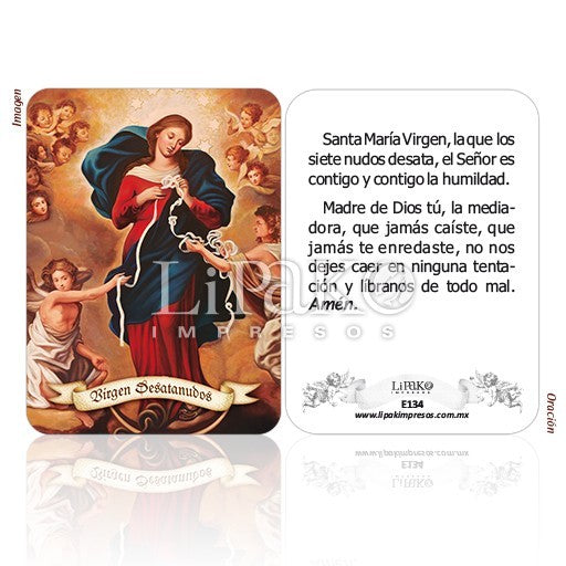 Virgen Desatanudos Estampa Chica