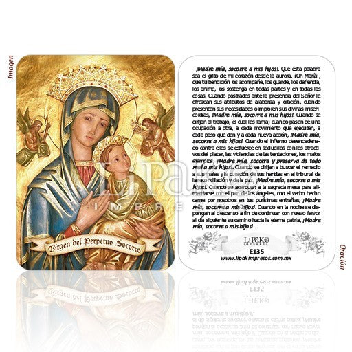 Virgen Del Perpetuo Socorro Estampa Chica