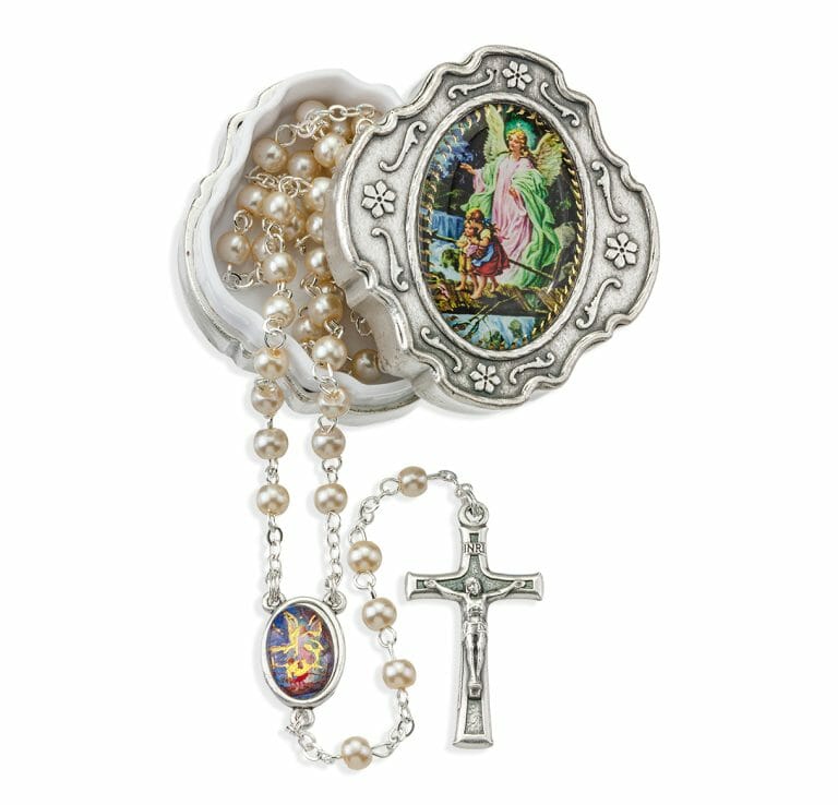 Guardian Angel Pearl Rosary