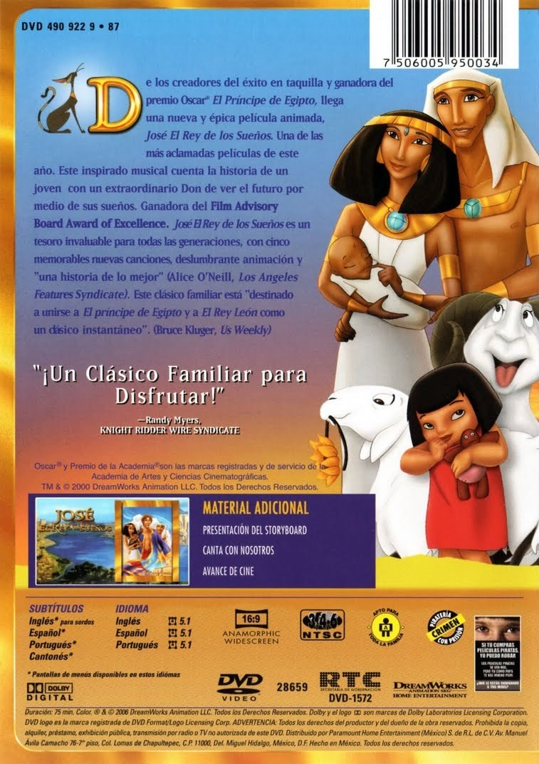 Jose El Rey De Los Sueños