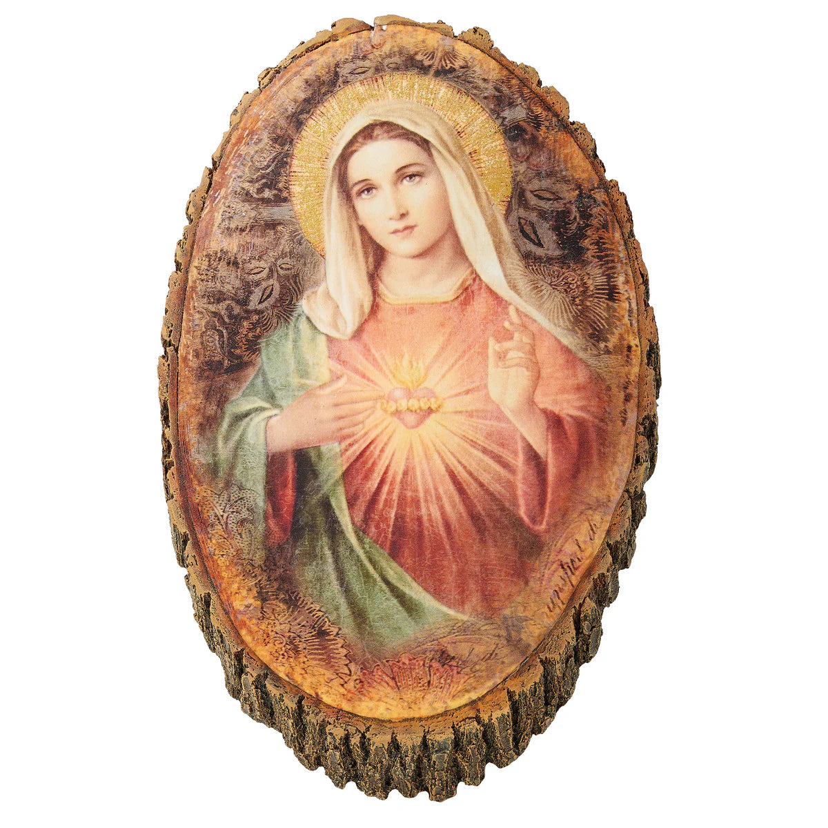 Immaculate Heart Oval Wall Plaque