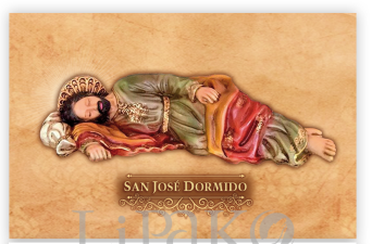 San Jose Dormido Estampa Chica Laminada