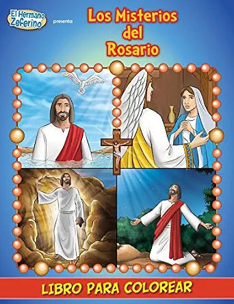 Los Misterios Del Rosario Libro Para Colorear