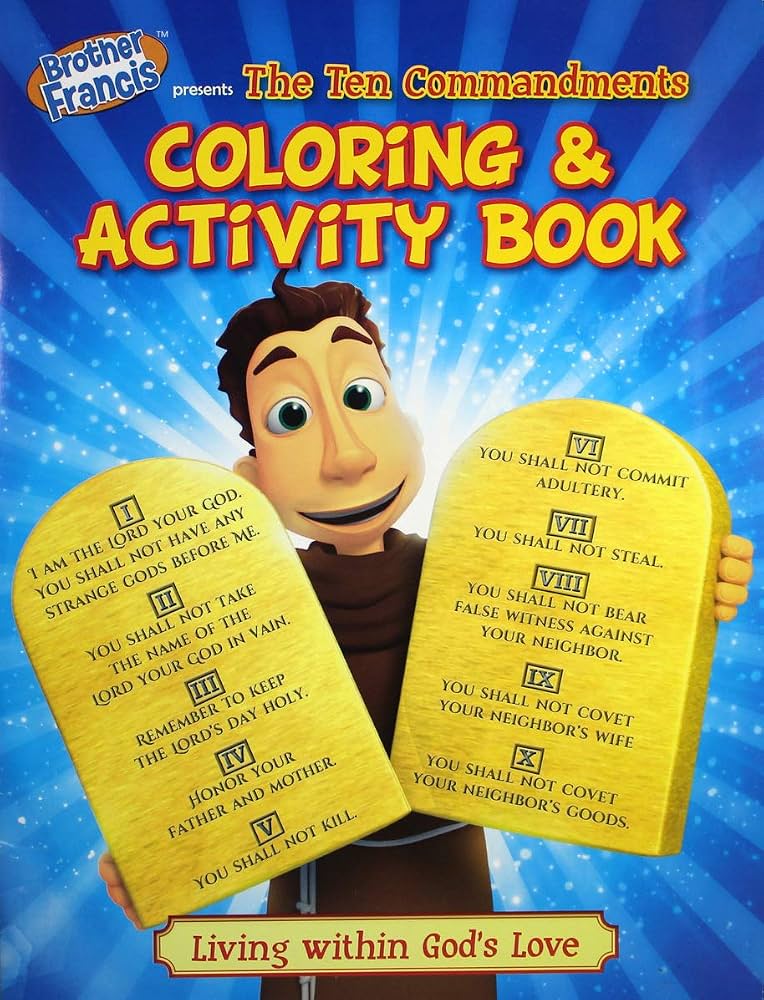 The Ten Commandments Coloring & Activity Book