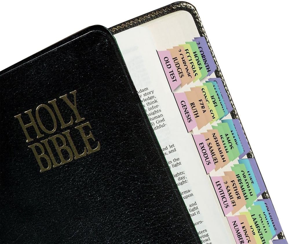 Bible Indexing Tabs Rainbow Colored