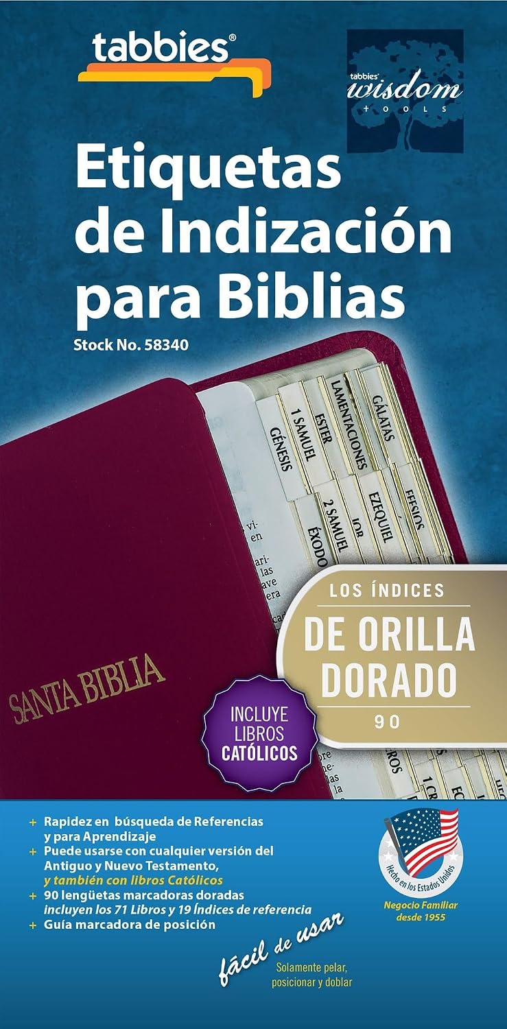 Etiquetas De Indizacion Para Biblias De Orilla Dorado