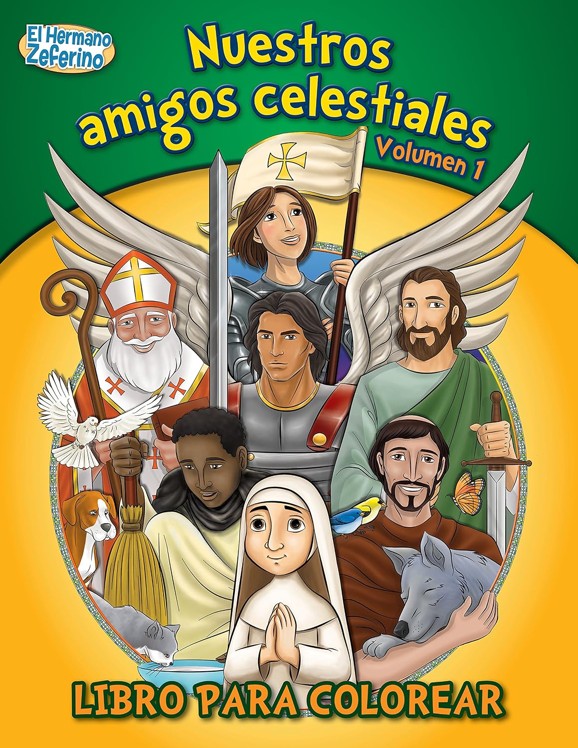 Nuestros Amigos Celestiales Libro Para Colorear