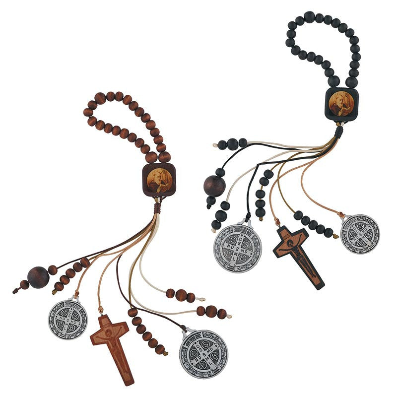 St. Benedict Beaded Home Protection Hanger