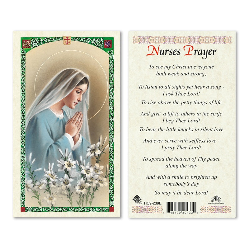 Nurses Prayer Holy Card