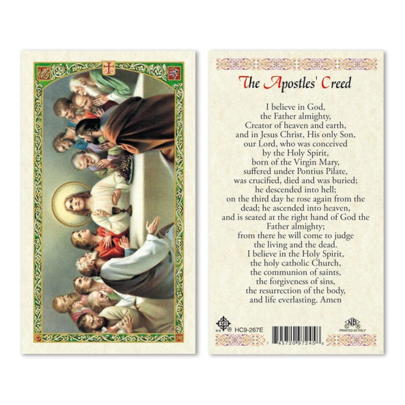 The Apostles' Creed Holy Card