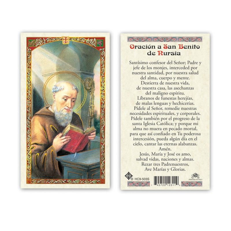 Oracion A San Benito De Nursia Estampa