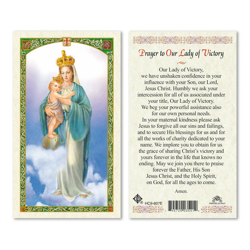 Prayer To Our Lady Of Victory Holy Card