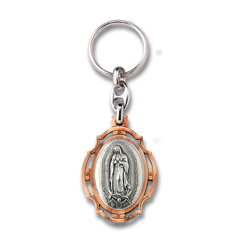 Our Lady Of Guadalupe Wood Key Chain
