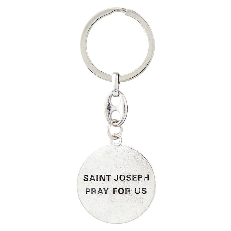 St. Joseph and Child Medal Key Chain