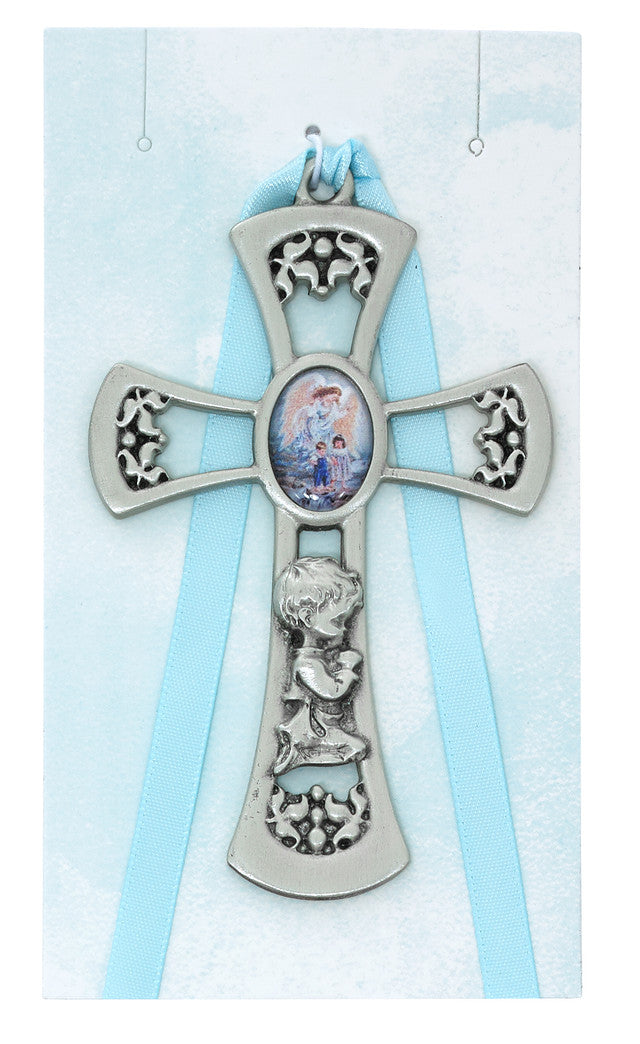 Crib Cross Guardian Angel Boy