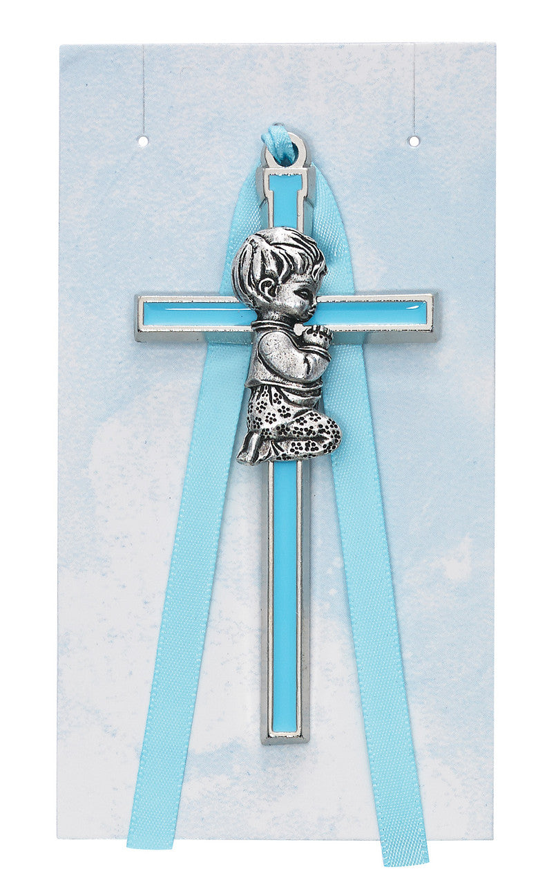 Crib Cross Blue Boy