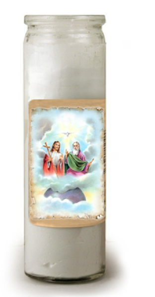 Holy Trinity Offering Candle 8"