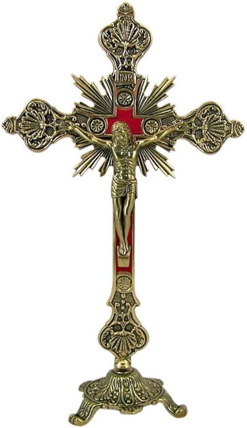 Bronze Standing  Crucifix
