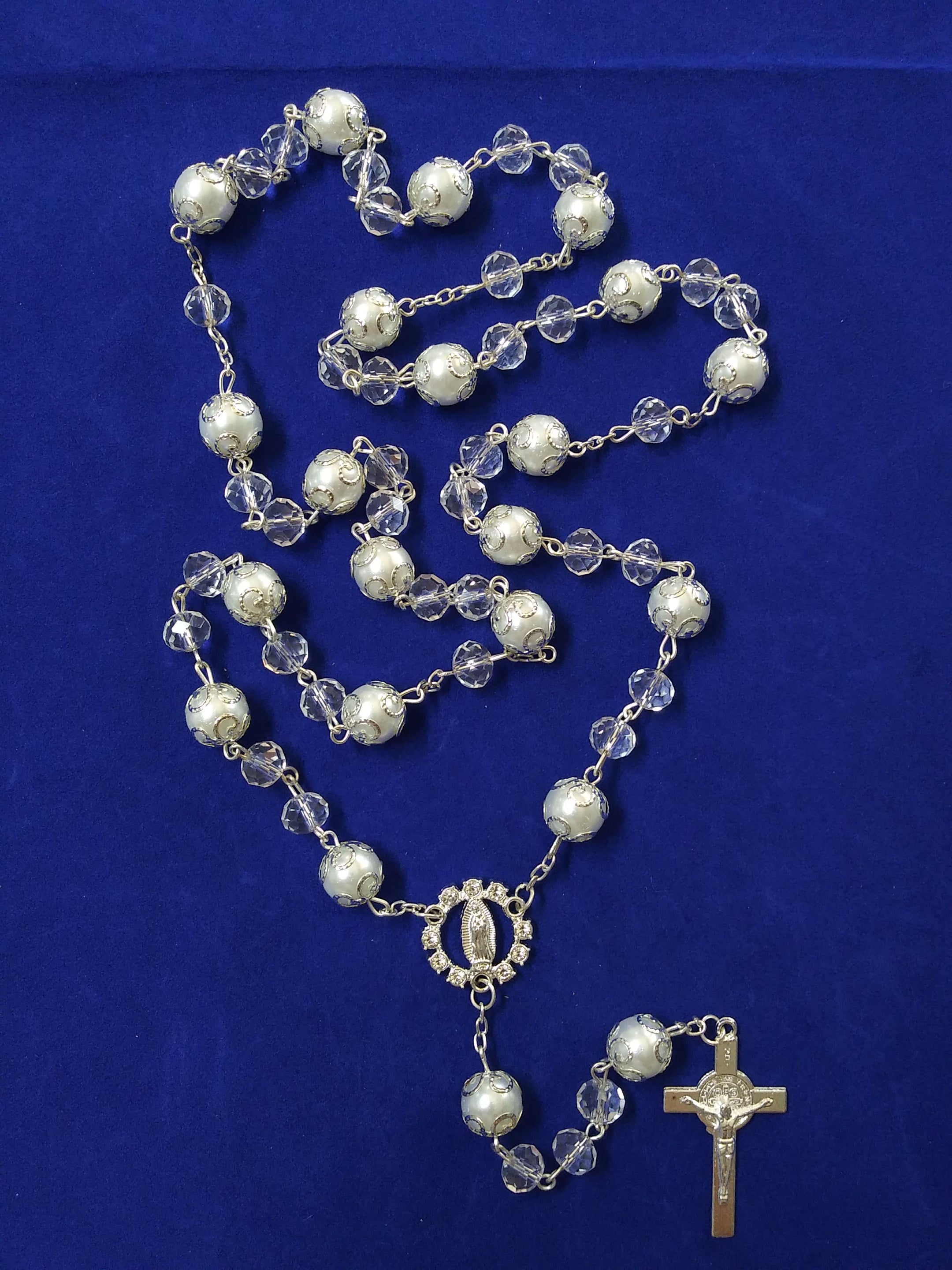 Special Occasions Rosary - Pearl And Crystal