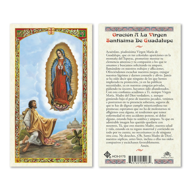Oracion A La Virgen Santisima De Guadalupe Estampa