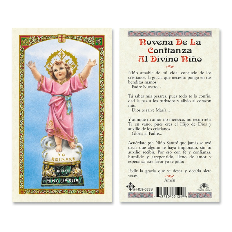 Novena De La Confianza Al Divino Niño Estampa