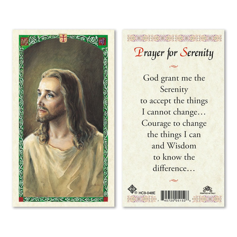 Prayer For Serenity Holy Card
